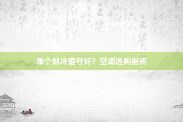 哪个制冷遵守好？空调选购指南